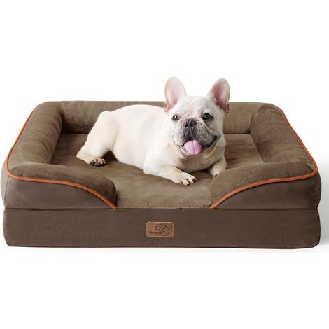 Hundebett orthopädisch Hundesofa 71x58cm L 71 x B 58 x H 17 cm Braun (1/5)