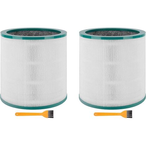 Deux filtres de rechange True HEPA compatibles avec les purificateurs d'air tour Pure Cool Link TP01, TP02 et TP03, numéro de pièce 968126-03. (1/5)