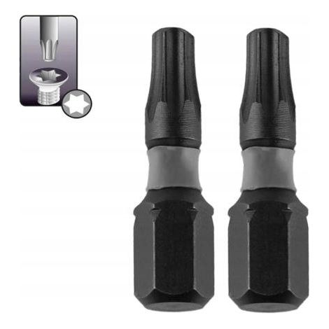 Puntas de destornillador de impacto Torx T30x25mm, 2 unidades en blíster (1/3)