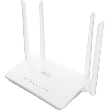 Routeur WiFi 4G LTE GREEN LYCA, 300 Mbps 2,4 GHz, 4 antennes - Blanc