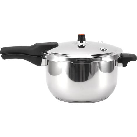 Autocuiseur en acier inoxydable antiexplosion multifonction avec soupape de sécurité 80KPA poignée sécurisée marmite à pression 4L diamètre 20 cm (1/5)