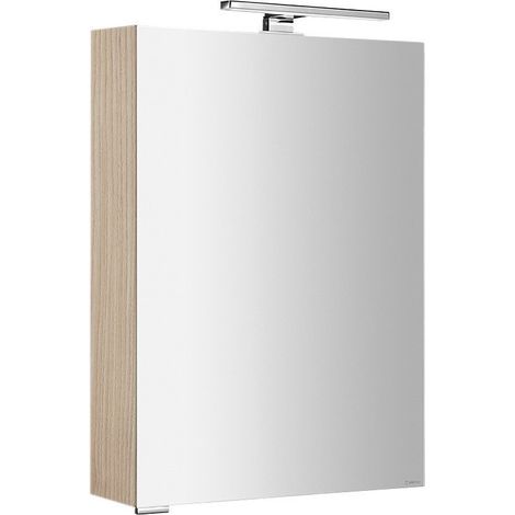 MIRRÓ miroir armoire incl. Lumière LED, 50x70x16cm, gauche/droite, Elm Bardini (1/5)