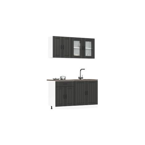 Ensemble d'armoires de cuisine 4 pcs Kalmar bois d'ingénierie (1/5)