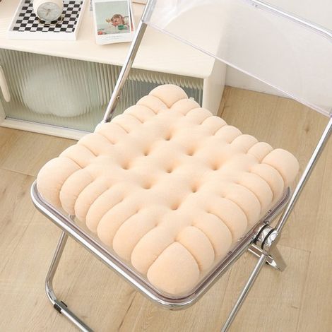 Cuscino per sedia, morbido e spesso, rettangolare, ideale per meditazione in soggiorno, balcone, ufficio, comodo tappetino tatami, 4040 cm (1/2)