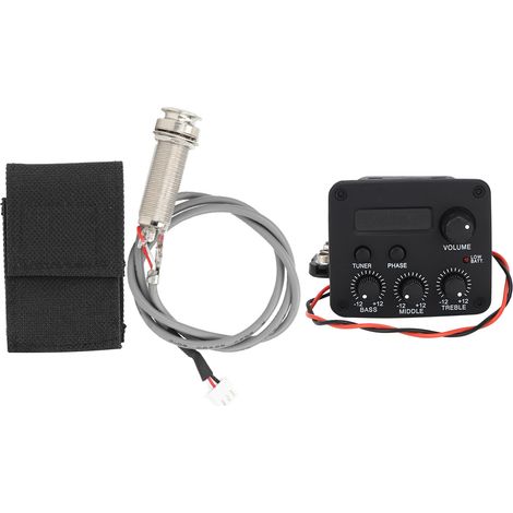 Gitarren-Vorverstärker mit 3-Band-Equalizer für Mikrofon, LCD-Bildschirm, Zubehör für Musikinstrumente (1/5)