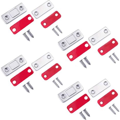 4/8 Stück selbstklebender magnetischer Schranktürverschluss aus Edelstahl, Küchen-Magnetverschluss für Schrank, magnetischer Schließer, Schranktürschließer für Schublade.