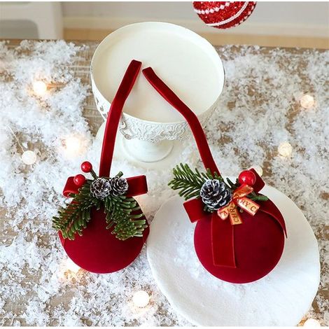 Decorazione natalizia a forma di campana da appendere alla porta, con arco e motivo di Babbo Natale. Decorazione invernale per albero di Natale, giardino, porta o recinzione. (1/5)