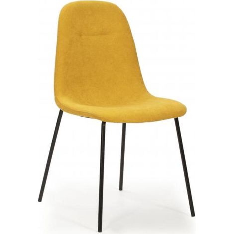 Pack de 4 sillas modelo Roma acabado amarillo 85 cm (alto) 54 cm (ancho) 45 cm (largo) (1/4)