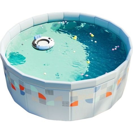 Piscine Rigide 90 cm sans Installation – Bassin Non Gonflable Étanche pour Jardin et Maison