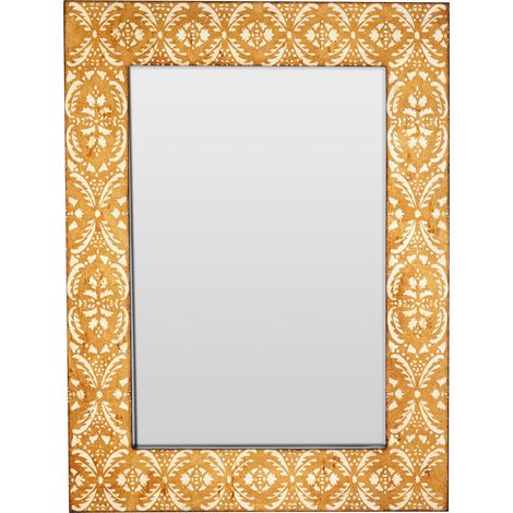 Premier Housewares Rectangular Wall Mirror For Bedroom / Hallway / Bathroom Wall Mirror Minimal and Antiquated Look w76 x d4 x h101 cm (1/5)