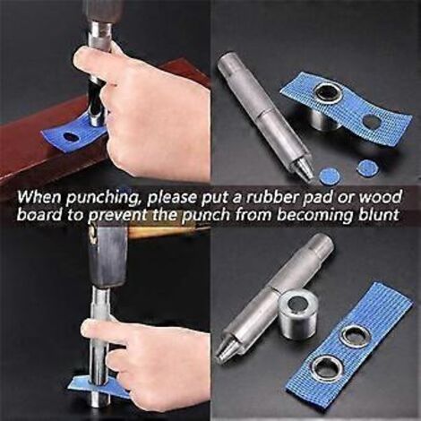 Kit d'outils pour œillets de 12 mm, 100 jeux d'œillets, kit de réparation, pour tissus, rideaux, chaussures et sacs en cuir