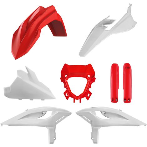 Polisport Beta RR 25 26 Kit in plastica rosso bianco resistente