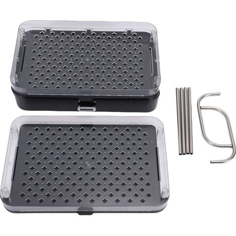 Porte Tasses Café Comptoir PET Inox 2 Niveaux Station – Organisateur Présentoir Rack avec Plateau Drainage Cuisine, Noir (1/5)