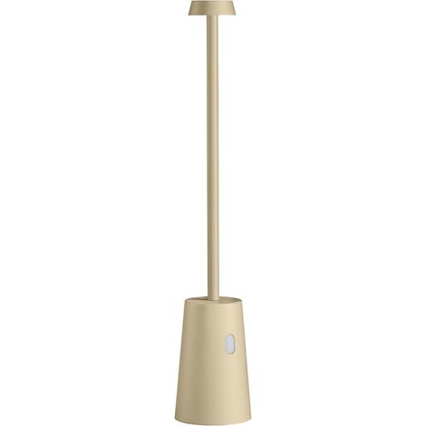 Lampada da tavolo led ricaricabile IP54 mod. Tag colore avorio (1/2)