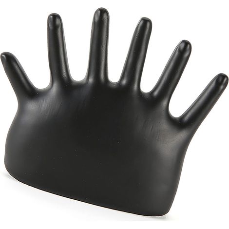 Présentoir à bijoux pour bagues et montres, résistant à la décoloration, noir. (1/5)