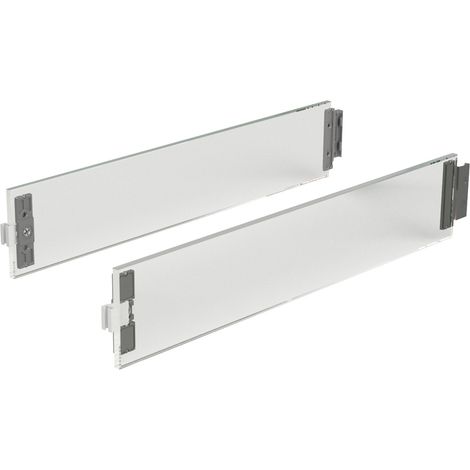 Hettich Schubkasten-Designelement, ArciTech, 9122985, NL350mm, Glas silber klar (1/4)