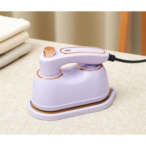 Défroisseur vapeur voyage violet, fer vapeur pliable 2 en 1, repassage vêtements, chauffe rapide maison bureau (1/5)