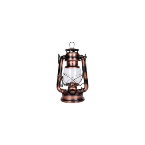 Lampe à Pétrole Vintage, Lanterne Vintage, Extérieur Lanterne Tempête, Lampe à Huile Vintage avec Poignée pour Intérieur et Extérieur Jardin, Chemins, Paysage, Camping (Bronze)-Crezuo