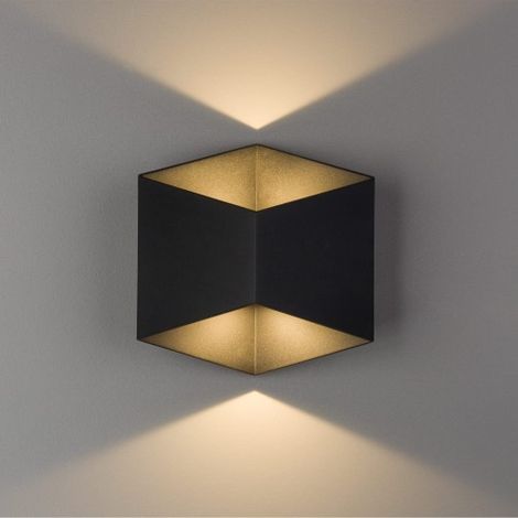 Applique LED Nowodvorski Triangles noire alu 5W IP54