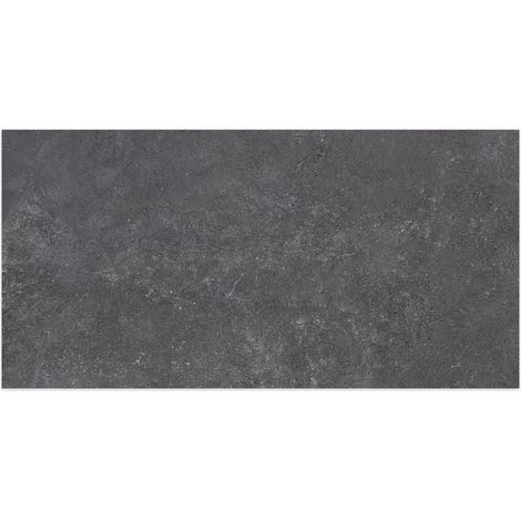 Carrelage effet Béton Gris Anthracite 120x60x0,9 cm In&Out Sorelan - Sol et mur intérieur et Sol extérieur (vendu par carton de 1,44 m²) - RO'MA CARRELAGE
