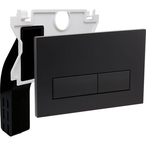 Plaque Commande WC Mat pour Duofix Sigma/Delta/BASIC Noir (1/5)