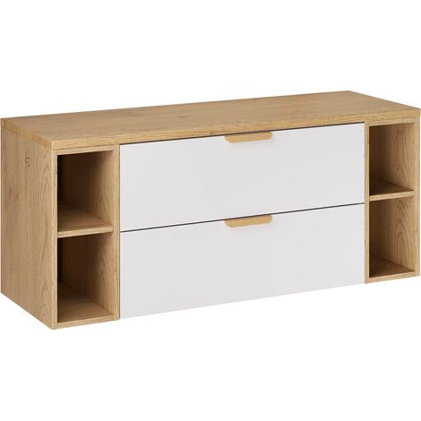 Waschtischunterschrank 120.6cm Oria mit 4 Schubladen, Weiß (1/5)