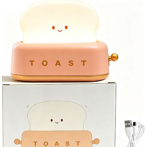 Luce notturna LED per bambini in silicone, ricaricabile tramite USB, con funzione di attenuazione con clic e timer, luce notturna morbida per bambini, ideale come regalo di compleanno o Natale (rosa) (1/5)