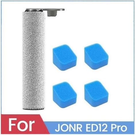Kit de 5 pièces (rouleau, brosse et éponge) pour l'autolaveuse JONR ED 12pro – pièces détachées : brosse principale, éponge (1/5)