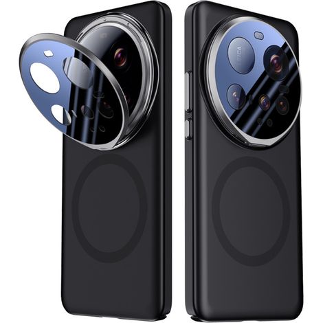 Funda para Xiaomi 15 Ultra, carcasa rígida con soporte, compatible con MagSafe, color negro. (1/4)