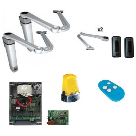 Kit automazione battente CAME STYLO-ME per ante da 1,8mt irreversibile ZLXM 24V braccio snodato 8K01MB-015