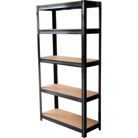 Regal Racks, Metall, MDF, 5 Böden, 1800x900x400 mm