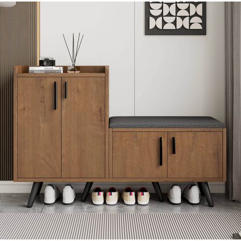 mobile contenitore 120 cm con seduta imbottita naturale OKMYHOME (1/5)
