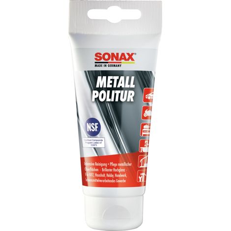 SONAX Polish pour métaux, 02040000, 75 ml