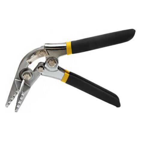 BUNTHAUS Pince pour plier la tôle à la main, pinces pour plier droit. Outil manuel pour pliage de tôles, pinces pour plier les tôles. Outil pour aplatir.(Coude 75 mm)