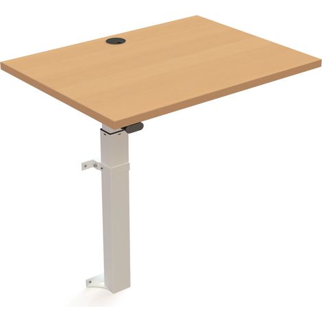 STIER Steh-Tisch 501-9 elektrisch höhenverstellbar 80 x 60cm Buche (1/3)
