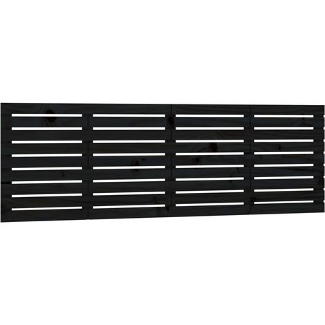 Accessorio per letto testiera pensile camera da letto 166 x 3 x 63 cm legno massello nero TDL0202521