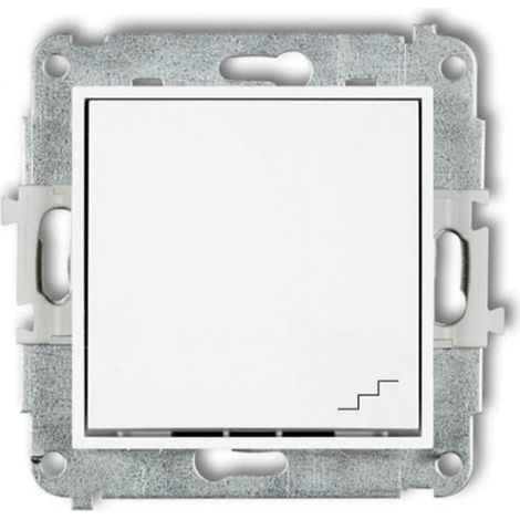 Mecanismo de interruptor de escalera mini blanco mate 25MWP-3