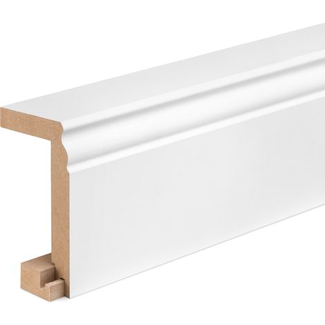 KGM Rohrverkleidung weiß MDF - Hamburger Profil 60x100mm 2,4 m