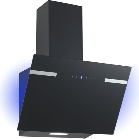 Cappa aspirante cappa inclinata senza testa 60 cm cappa a parete nera Respecta (1/4)