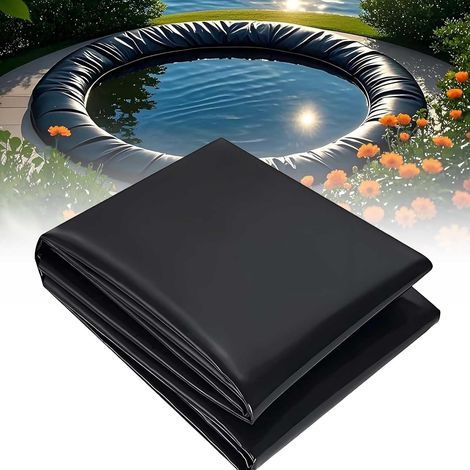 Teichfolie 5x5m wasserdichte HDPE-Folie UV-beständig für Garten, Wasserfall, Bepflanzung (1/5)