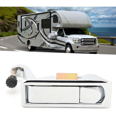 Verrou de Compression sans Serrure pour Boîte à Outils, Valise, Armoire en Alliage de Zinc pour Remorque et Bateau (Argent)