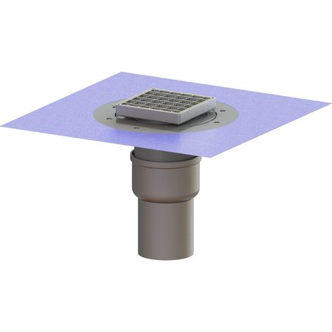 KESSEL-Scarico pavimento/soffitto Ferrofix - DN 100, verticale, Variofix, griglia, 54430.21