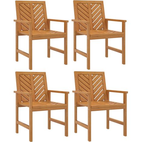 Maison Exclusive - Sillas de comedor para jardín 4 uds madera mac