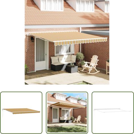 Store rétractable - Auvent rétractable électrique Multicolore 400 × 350 cm (1/5)