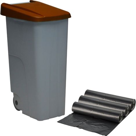 Contenedor Basura 110L con ruedas y 30 Bolsas de basura (1/5)