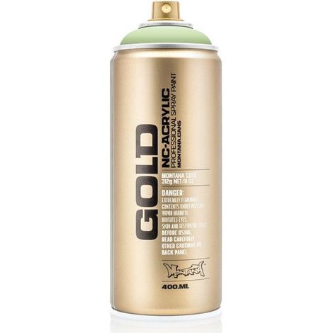 Bombe de peinture - Gold - Acrylique - Linden green - G6010 - 400ml - Montana Cans