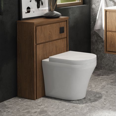 Hudson Reed Lille WC Unit 550mm Wide - Antique Oak