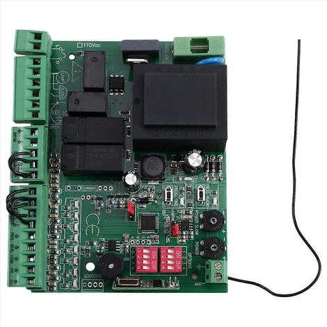 Controlador de motor para puerta corredera de 220 V, receptor, código de apertura de puerta, controlador de código variable, placa de desarrollo, control remoto. (1/5)