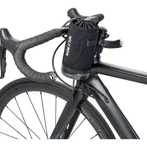 Sacoche de cadre Wildman R1 pour vélo, noir et gris. (1/5)