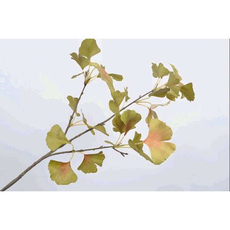 RAMO DI GINKGO DECORATIVO 84CM VERDE DECORAZIONE ADDOBBI NATALE